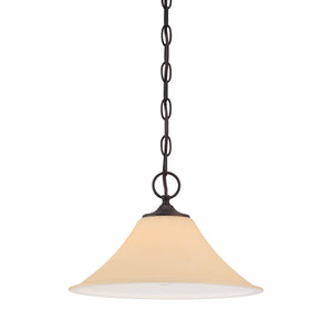 Thomas Lighting Treme Metal Tulip Glass Pendant Light for Kitchen Islands and Dining Spaces Brown 13 inches TC0022704