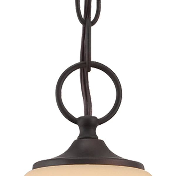 Thomas Lighting Treme Metal Tulip Glass Pendant Light for Kitchen Islands and Dining Spaces Brown 13 inches TC0022704
