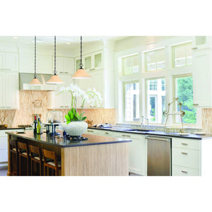 Thomas Lighting Treme Metal Tulip Glass Pendant Light for Kitchen Islands and Dining Spaces Brown 13 inches TC0022704
