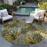 Dalyn Rugs Tropics TC11 Machine Made 100% Polyester Coastal Rug Clay 8' x 8' TC11CL8RO