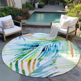 Dalyn Rugs Tropics TC4 Machine Made 100% Polyester Coastal Rug Meadow 8' x 8' TC4MD8RO