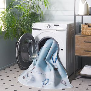 Safavieh Tacoma Kids Area Rug – Stylish, Durable, And Washable Design For Playful Home Decor And Comfort Ivory ,Blue Polyester Pile Tck159a-4