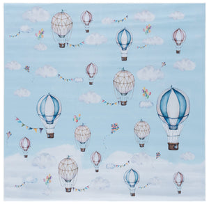 Safavieh Tacoma Kids Area Rug – Stylish, Durable, And Washable Design For Playful Home Decor And Comfort Ivory ,Blue Polyester Pile Tck159a-4