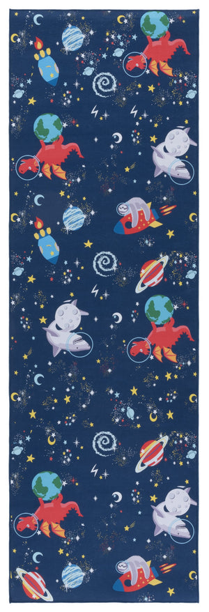 Safavieh Tacoma Kids Area Rug - Stylish Navy And Rust Design For Playrooms, Nurseries, And Bedrooms Navy ,Rust Polyester Pile Tck164n-8