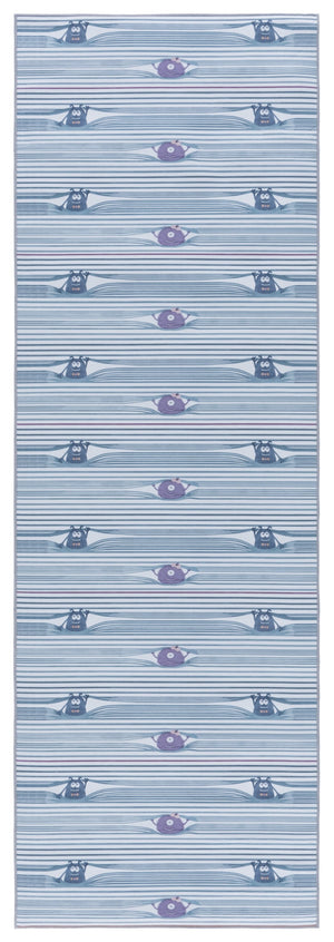 Safavieh Tacoma Kids Area Rug - Plush 5x8 Rectangle In Elegant Gray And Blue, Soft, Washable & Slip Resistant Grey ,Blue Polyester Pile Tck166f-3