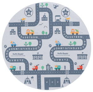 Safavieh Tacoma Kids Area Rug - Charming Ivory And Grey Design For A Cozy And Safe Playroom Environment Ivory ,Grey Polyester Pile Tck171a-5sq