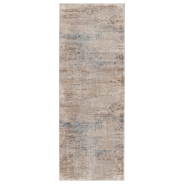 Jaipur Living Vibe by Jaipur Living Tolsten Mosaic Lattice Area Rug High-low Pile Room Floor 3'X8' RUG150191