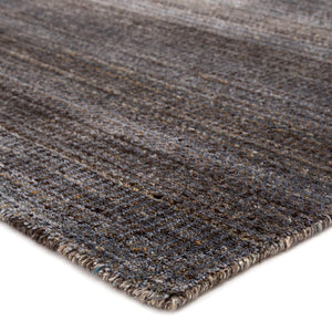 Jaipur Living Jaipur Living Handwoven Wool Viscose Geometric Area Rug Charcoal Blue Transitional 8' x 10' RUG142809
