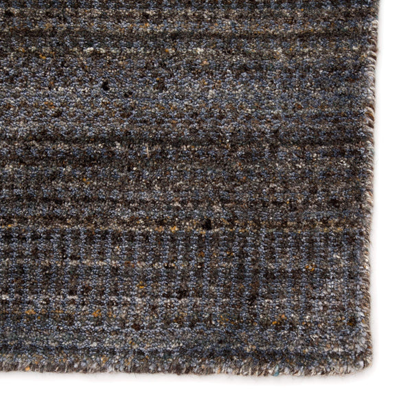 Jaipur Living Jaipur Living Handwoven Wool Viscose Geometric Area Rug Charcoal Blue Transitional 8' x 10' RUG142809