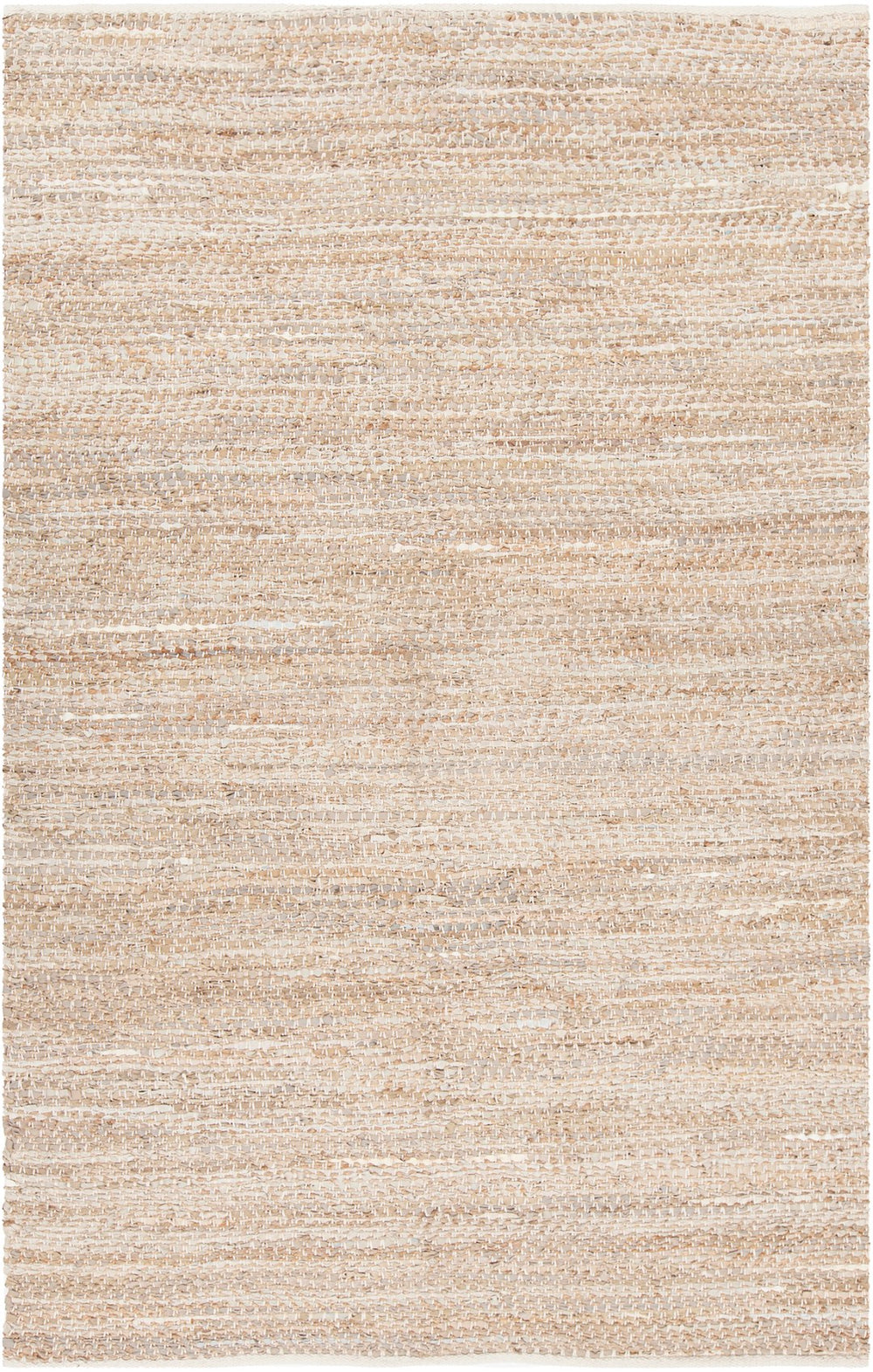 Chandra Rugs Hand-woven Contemporary Rug - Unique Jute & Leather Design For Chic Modern Living Spaces, Handmade Artistry Beige Jute,Leather,Cotton Ten37600-576
