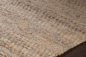 Chandra Rugs Hand-woven Contemporary Rug: Luxurious Jute & Leather Blend For Timeless Style & Comfort In Any Space Silver Jute,Leather,Cotton Ten37602-576