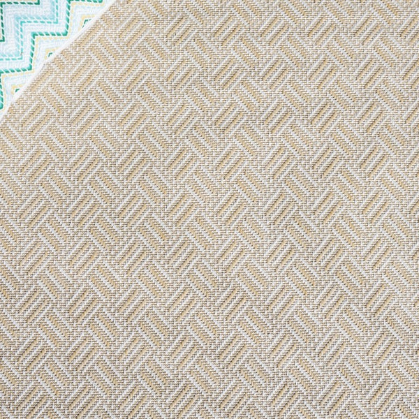 Safavieh Terrace Geometric Runner Rug Power Loomed Polypropylene for Hallways and Entryways Beige 2'-3" x 8'-0" TER800B-28