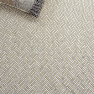Safavieh Terrace Geometric Runner Rug Power Loomed Polypropylene for Hallways and Entryways Beige 6'-7" x 6'-7" Square TER800B-7SQ