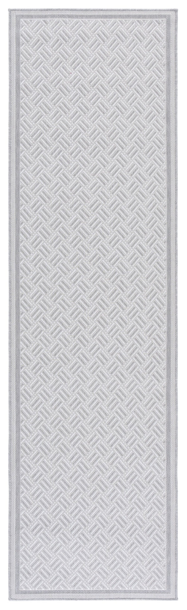 Safavieh Terrace Grey Ivory Herringbone Rug — Durable Power-Loomed Polypropylene, Low-Profile, Indoor/Outdoor Use 8'-0" x 10'-0" TER800F-8