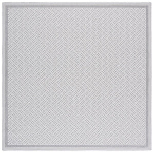 Safavieh Terrace Geometric Runner Rug Power Loomed Polypropylene for Hallways and Entryways Gray 6'-7" x 6'-7" Square TER800F-7SQ