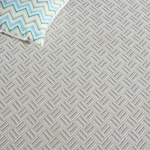 Safavieh Terrace Geometric Runner Rug Power Loomed Polypropylene for Hallways and Entryways Gray 6'-7" x 6'-7" Square TER800F-7SQ