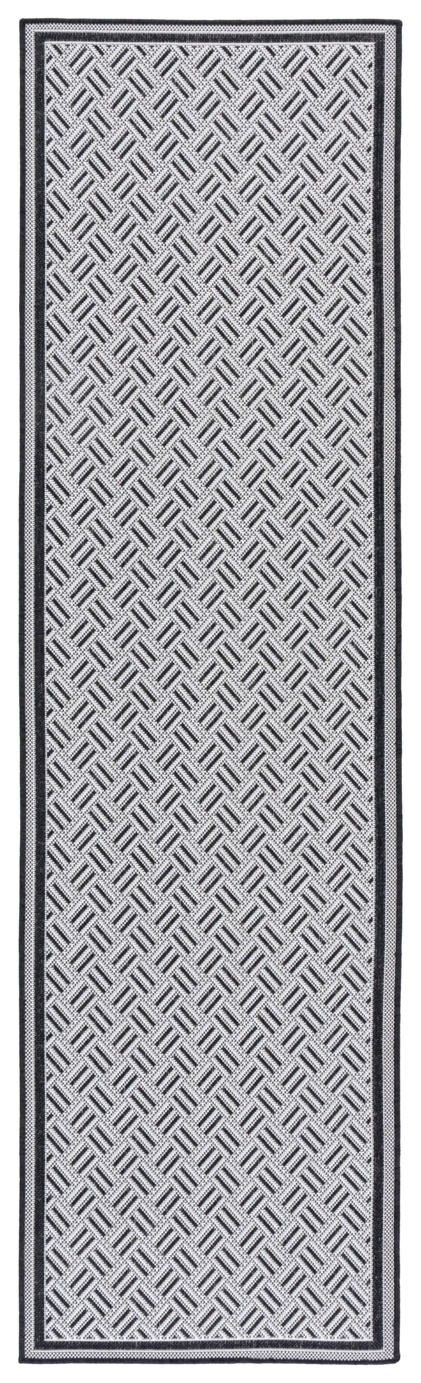 Safavieh Terrace Chic Black & White Geometric Rug — Durable Polypropylene Outdoor/Indoor Low-Profile Accent 4'-0" x 6'-0" TER800Z-4