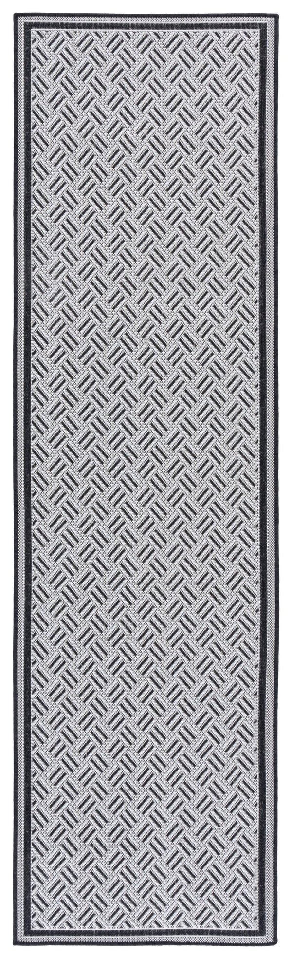 Safavieh Terrace Chic Black & White Geometric Rug — Durable Polypropylene Outdoor/Indoor Low-Profile Accent 4'-0" x 6'-0" TER800Z-4