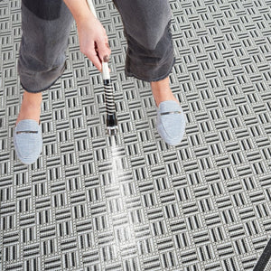 Safavieh Terrace Geometric Runner Rug Power Loomed Polypropylene for Hallways and Entryways Black 6'-7" x 6'-7" Square TER800Z-7SQ