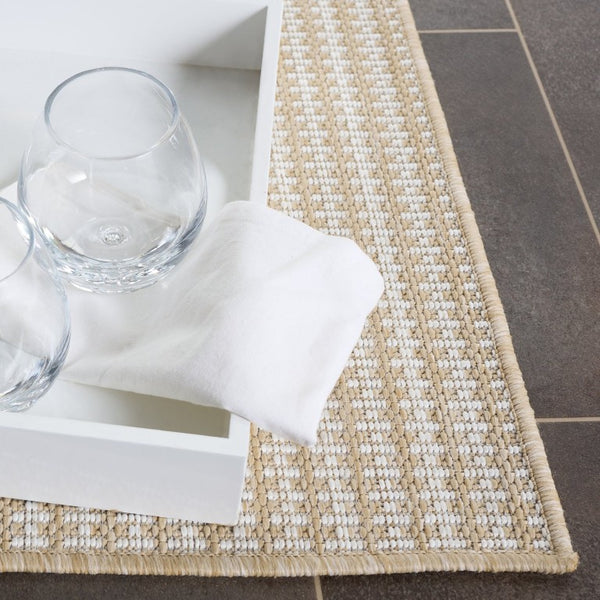 Safavieh Terrace Power Loomed Polypropylene Runner Rug for Entryways and Hallways Beige 2'-3" x 8'-0" TER802B-28
