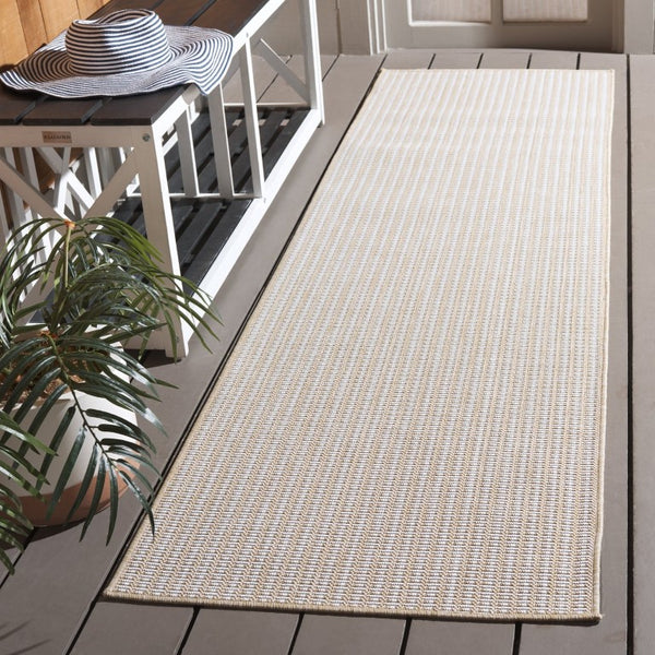 Safavieh Terrace Power Loomed Polypropylene Runner Rug for Entryways and Hallways Beige 2'-3" x 8'-0" TER802B-28