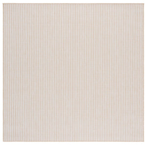 Safavieh Terrace Power Loomed Polypropylene Runner Rug for Entryways and Hallways Beige 6'-7" x 6'-7" Square TER802B-7SQ