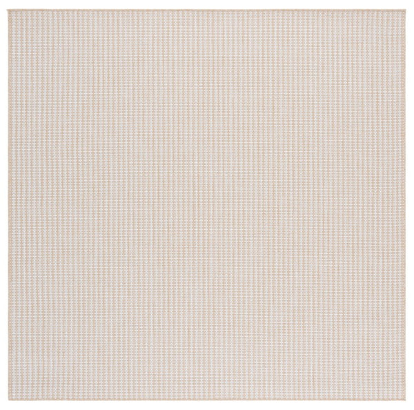 Safavieh Terrace Power Loomed Polypropylene Runner Rug for Entryways and Hallways Beige 6'-7" x 6'-7" Square TER802B-7SQ