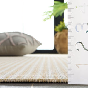 Safavieh Terrace Power Loomed Polypropylene Runner Rug for Entryways and Hallways Beige 6'-7" x 6'-7" Square TER802B-7SQ