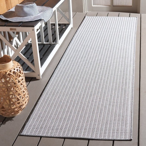 Safavieh Terrace Power Loomed Polypropylene Runner Rug for Entryways and Hallways Gray 2'-3" x 8'-0" TER802F-28