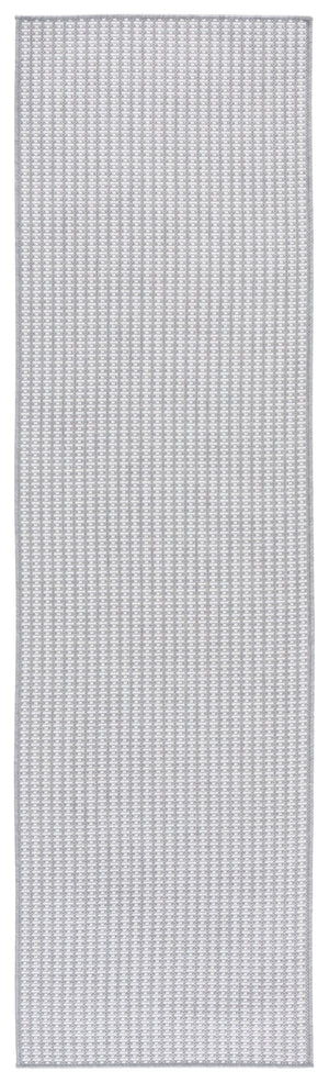 Safavieh Terrace Modern Grey Ivory Geometric Area Rug — Low-Profile Polypropylene, Durable Turkish Loomed Design 4'-0" x 6'-0" TER802F-4