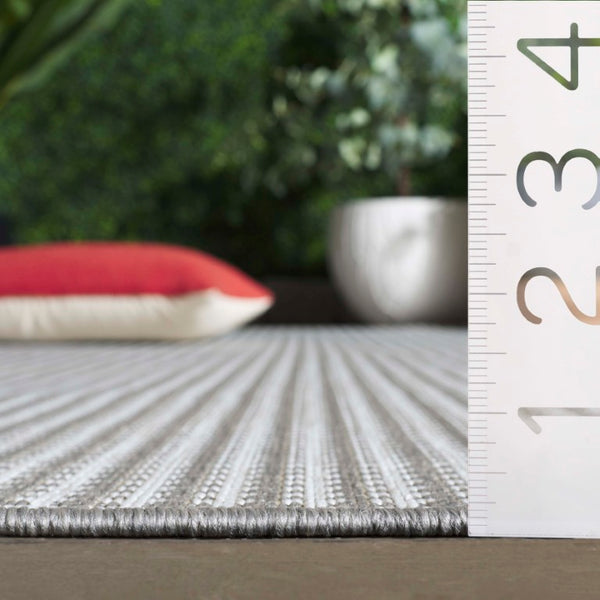 Safavieh Terrace Power Loomed Polypropylene Runner Rug for Entryways and Hallways Gray 2'-3" x 8'-0" TER802F-28