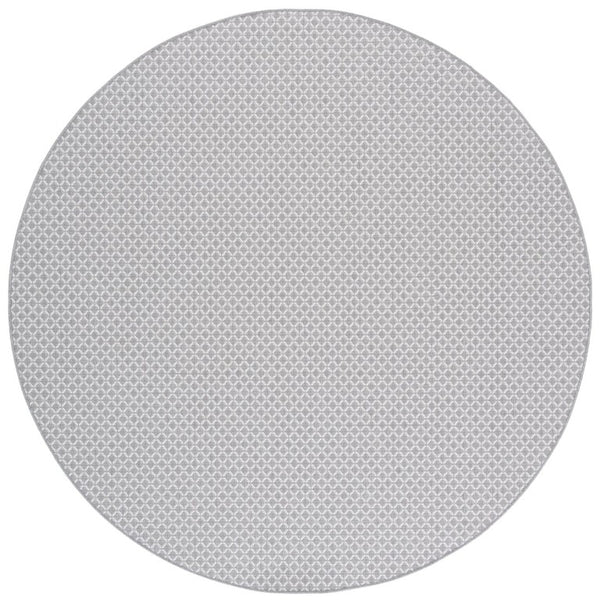 Safavieh Terrace Power Loomed Polypropylene Runner Rug for Entryways and Hallways Gray 6'-7" x 6'-7" Round TER802F-7R