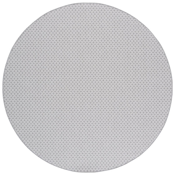 Safavieh Terrace Modern Grey Ivory Geometric Area Rug — Low-Profile Polypropylene, Durable Turkish Loomed Design 4'-0" x 6'-0" TER802F-4