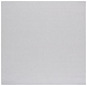 Safavieh Terrace Modern Grey Ivory Geometric Area Rug — Low-Profile Polypropylene, Durable Turkish Loomed Design 4'-0" x 6'-0" TER802F-4
