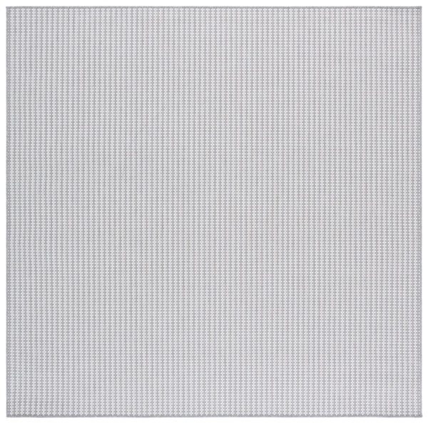 Safavieh Terrace Modern Grey Ivory Geometric Area Rug — Low-Profile Polypropylene, Durable Turkish Loomed Design 4'-0" x 6'-0" TER802F-4