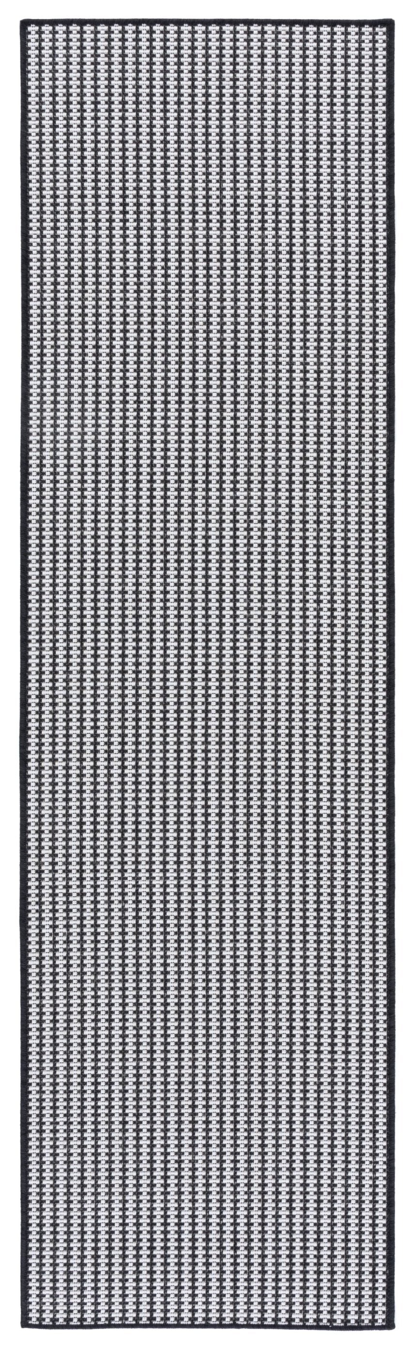 Safavieh Terrace Modern Black And White Geometric Dot Area Rug — Durable Low-Pile Indoor/Outdoor Accent Rug 5'-3" x 7'-6" TER802Z-5