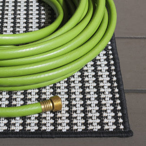 Safavieh Terrace Power Loomed Polypropylene Runner Rug for Entryways and Hallways Black 2'-3" x 8'-0" TER802Z-28