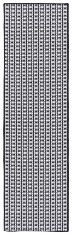Safavieh Terrace Power Loomed Polypropylene Runner Rug for Entryways and Hallways Black 2'-3" x 8'-0" TER802Z-28