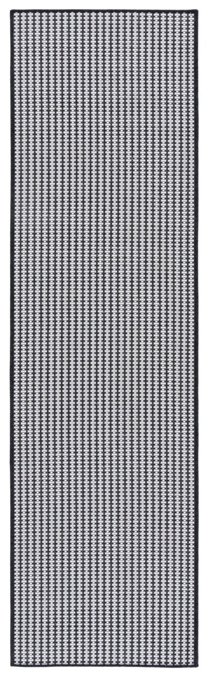 Safavieh Terrace Power Loomed Polypropylene Runner Rug for Entryways and Hallways Black 2'-3" x 8'-0" TER802Z-28
