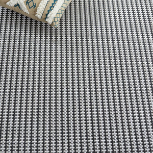 Safavieh Terrace Power Loomed Polypropylene Runner Rug for Entryways and Hallways Black 2'-3" x 8'-0" TER802Z-28