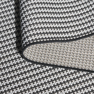 Safavieh Terrace Turkish Power‑Loomed Black White Rug — Low‑Profile, Weather & Stain Resistant, Modern Dotted Geometric Pattern 8'-0" x 10'-0" TER802Z-8