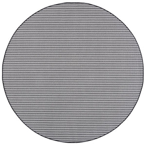 Safavieh Terrace Power Loomed Polypropylene Runner Rug for Entryways and Hallways Black 6'-7" x 6'-7" Round TER802Z-7R