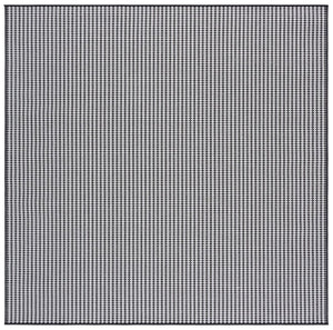 Safavieh Terrace Power Loomed Polypropylene Runner Rug for Entryways and Hallways Black 6'-7" x 6'-7" Square TER802Z-7SQ