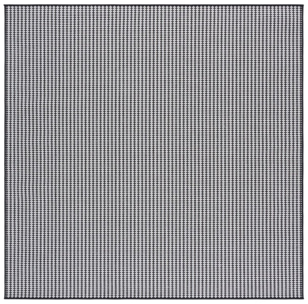 Safavieh Terrace Power Loomed Polypropylene Runner Rug for Entryways and Hallways Black 6'-7" x 6'-7" Square TER802Z-7SQ