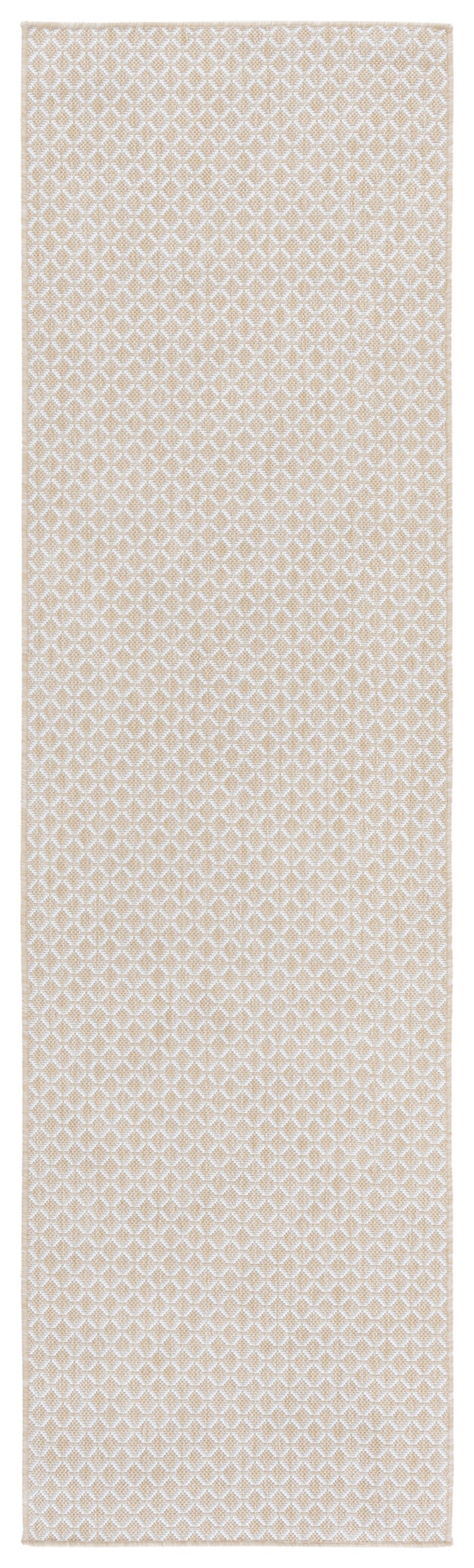 Safavieh Terrace Elegant Beige & Ivory Lattice Area Rug — Low-Profile, Durable Polypropylene For Indoors/Patio 5'-3" x 7'-6" TER804B-5