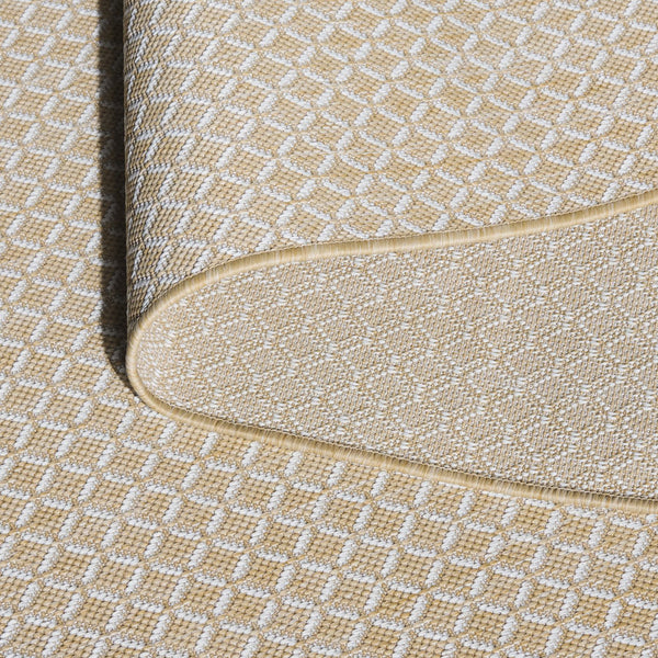 Safavieh Terrace Elegant Turkish Beige Ivory Area Rug — Low-Profile, Durable Polypropylene For Indoor/Outdoor Living 4'-0" x 6'-0" TER804B-4