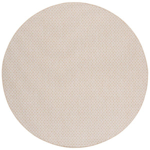 Safavieh Terrace Geometric Lattice Round Polypropylene Rug Indoor Outdoor Neutral Beige Ivory TER804B-7R