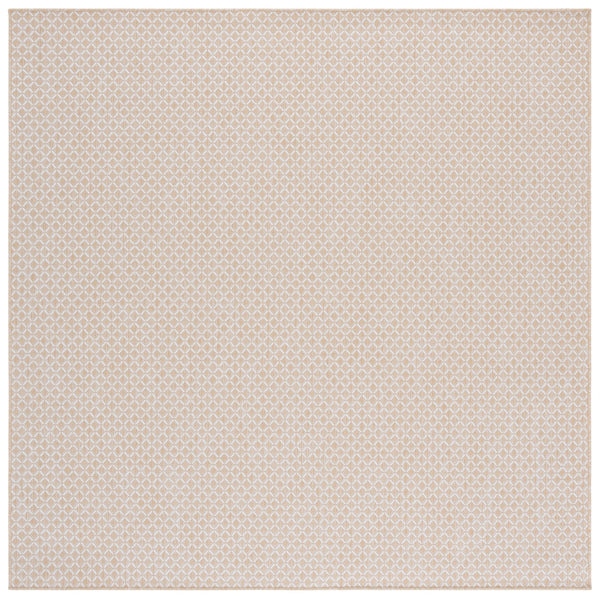 Safavieh Terrace Elegant Beige & Ivory Lattice Area Rug — Low-Profile, Durable Polypropylene For Indoors/Patio 5'-3" x 7'-6" TER804B-5