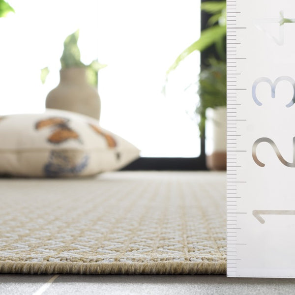 Safavieh Terrace Power Loomed Geometric Polypropylene Rug Turkish Crafted Indoor Outdoor Square TER804B-7SQ