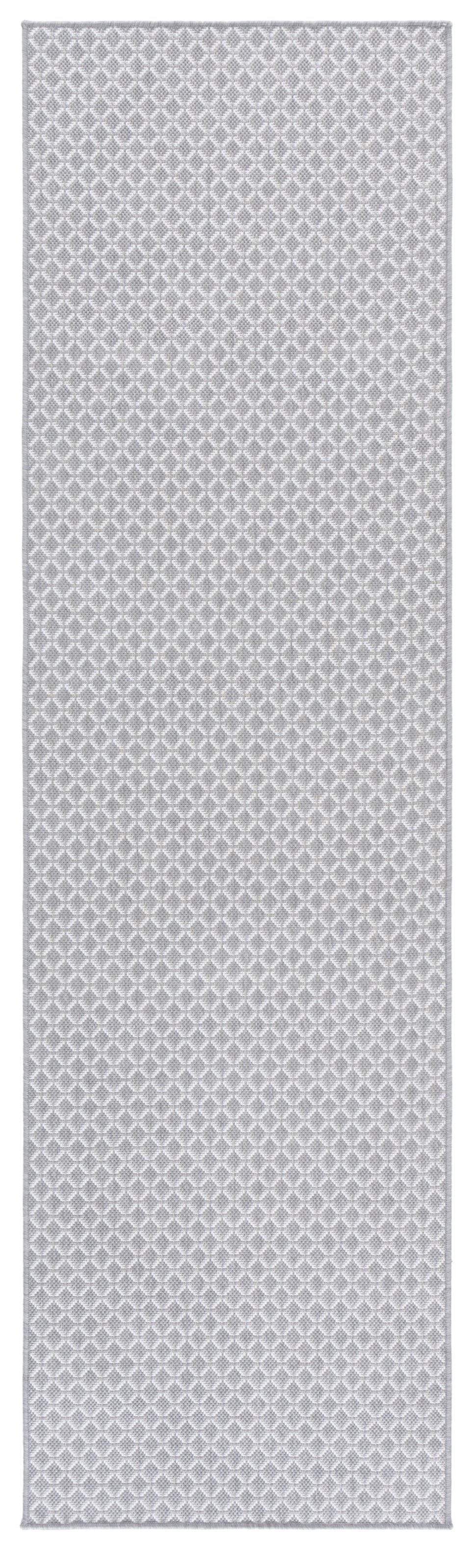 Safavieh Terrace Low-Profile Grey & Ivory Geometric Rug, Power-Loomed Turkey, Weather-Resistant, Durable 8'-0" x 10'-0" TER804F-8
